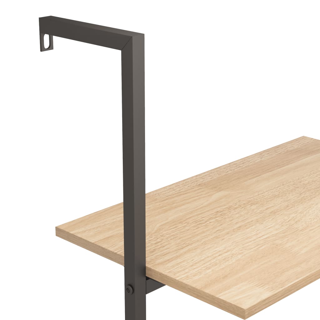 3-Tier Leaning Shelf And Black 64X35X