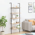 3-Tier Leaning Shelf And Black 64X35X