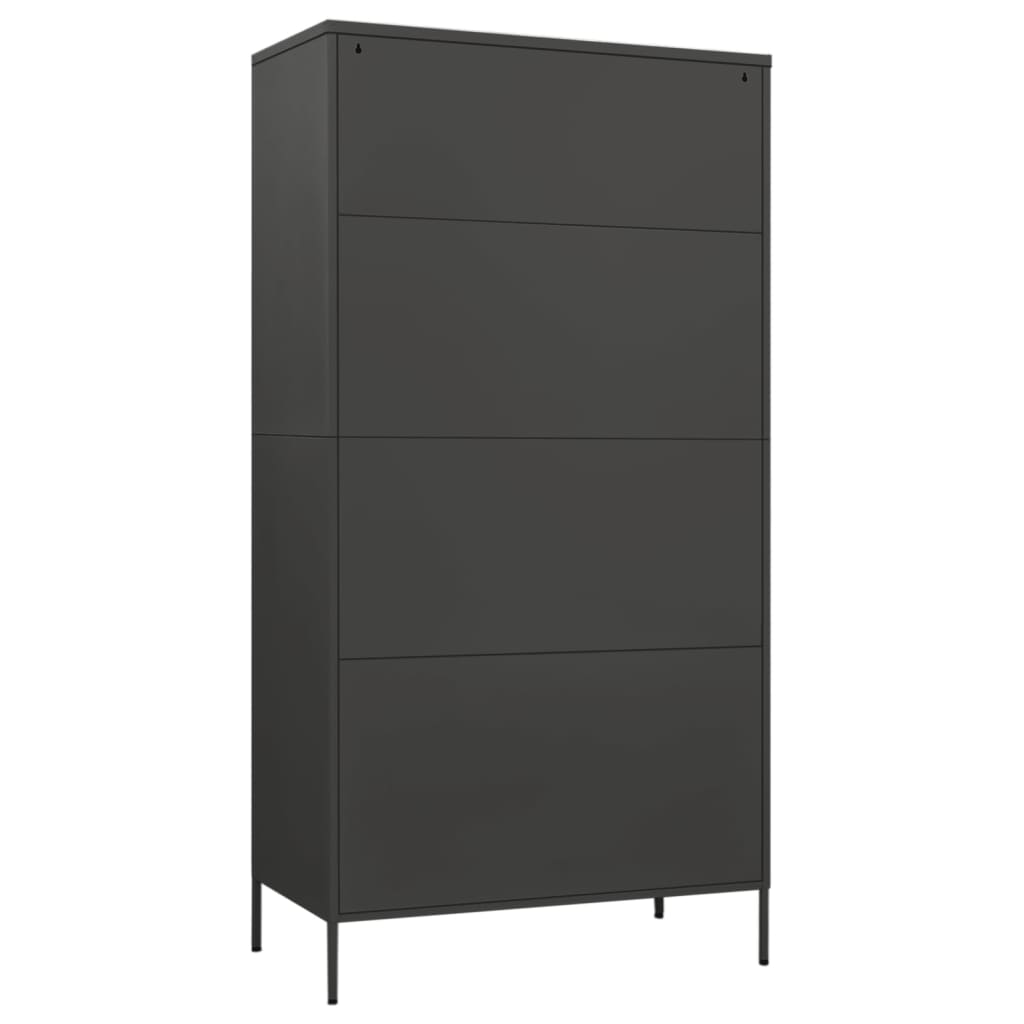 Wardrobe 90X50X180 Cm Steel