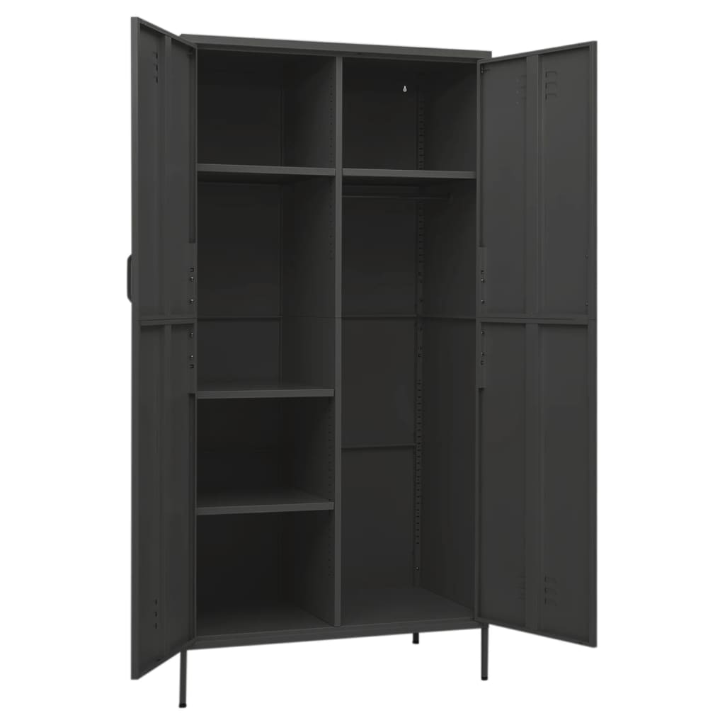 Wardrobe 90X50X180 Cm Steel