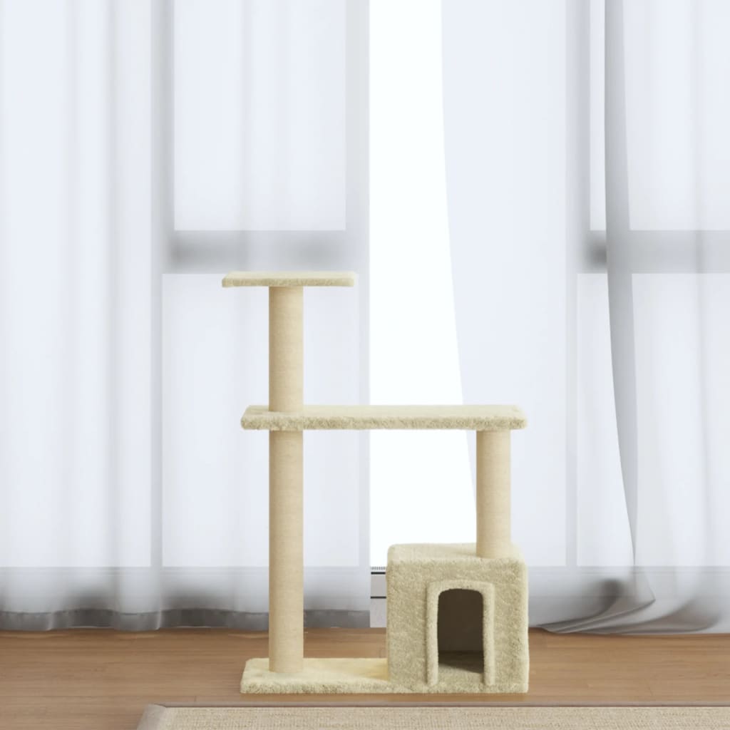 Cat Tree With Sisal Scratching Posts Dark