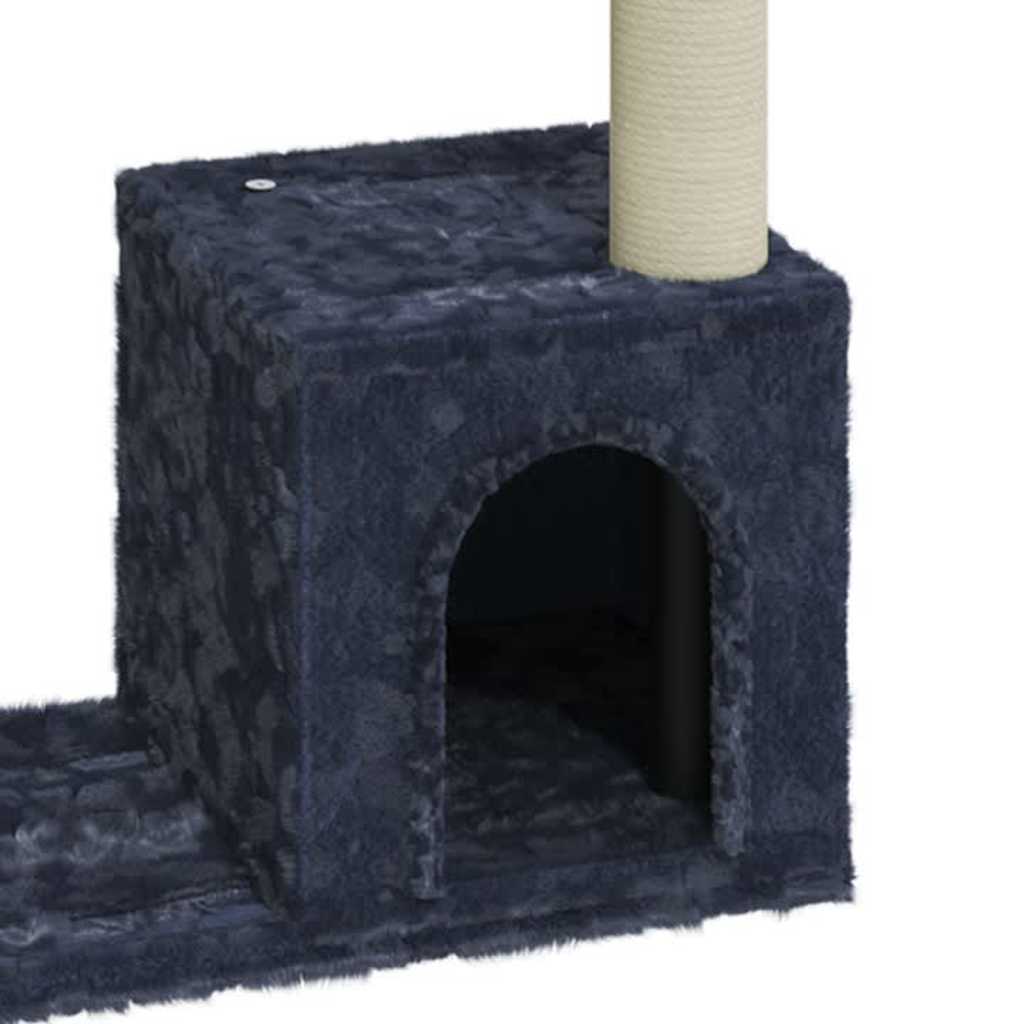 Cat Furniture Tree Sisal Scratching Posts Dark Grey Cream Light Grey Plush 54 Cm