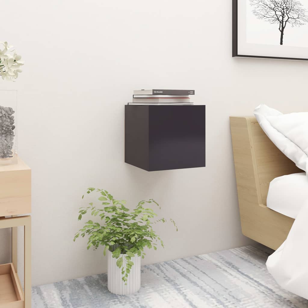 Bedside Cabinet 30.5X30X30 Cm Engineered Wood