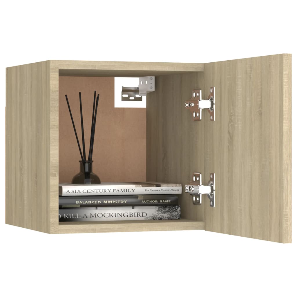 Bedside Cabinet 30.5X30X30 Cm Engineered Wood