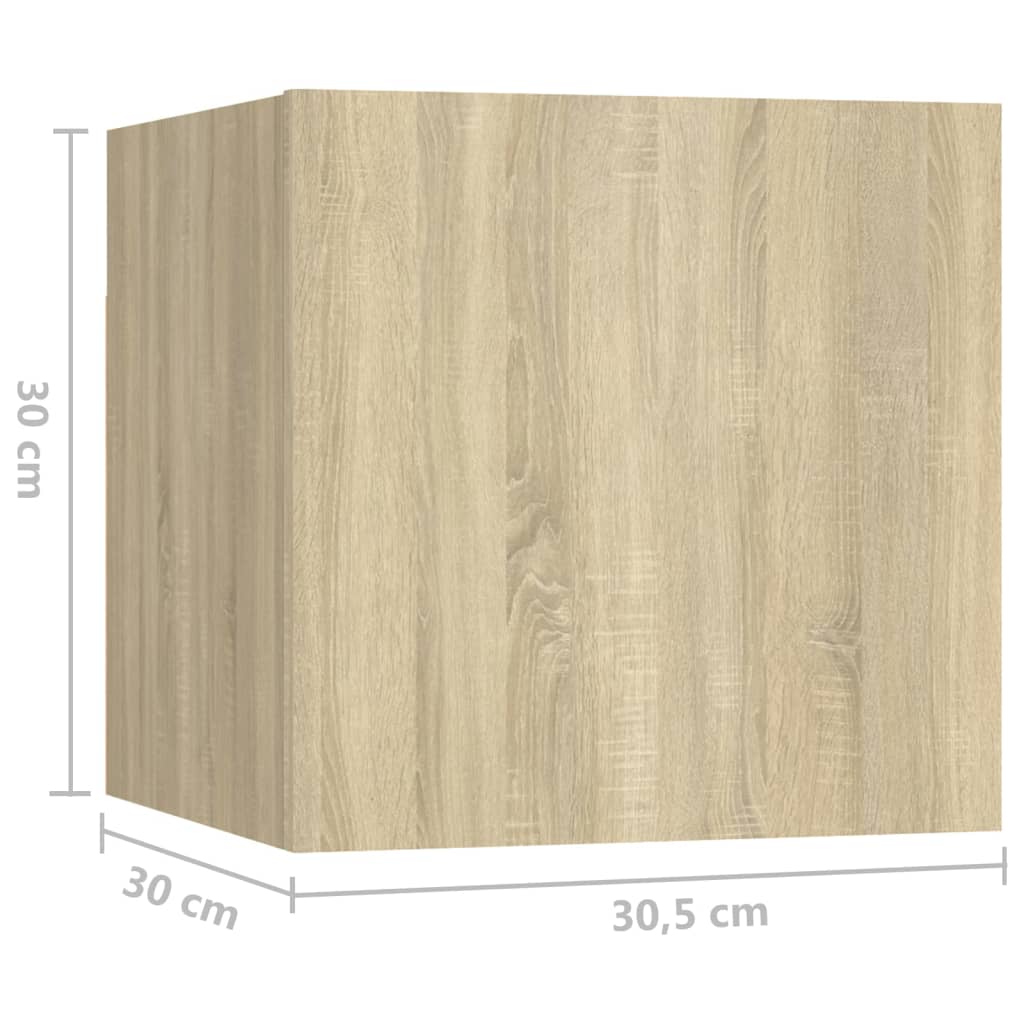 Bedside Cabinet 30.5X30X30 Cm Engineered Wood