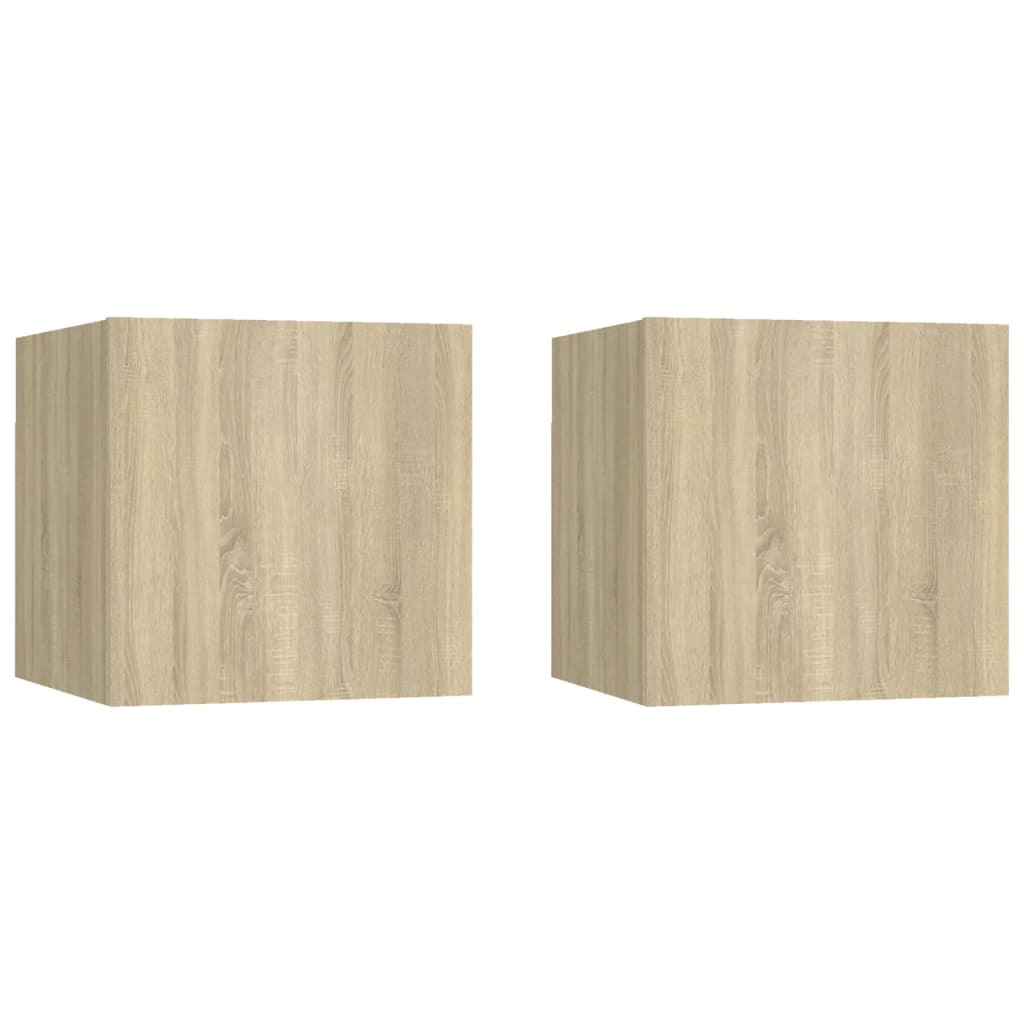 Bedside Cabinet 30.5X30X30 Cm Engineered Wood