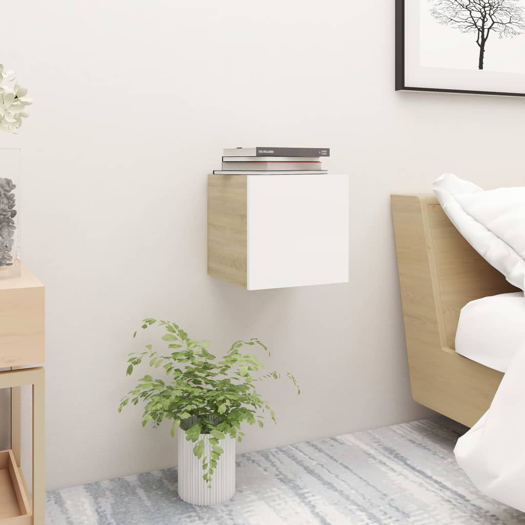 Bedside Cabinet 30.5X30X30 Cm Engineered Wood