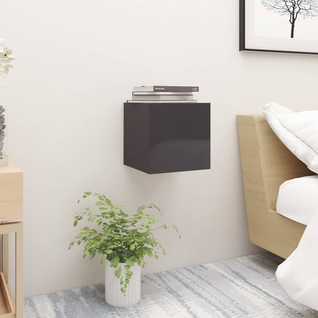 Bedside Cabinet 30.5X30X30 Cm Engineered Wood