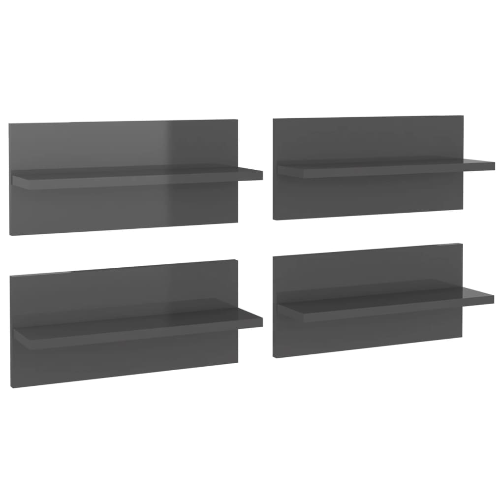 Wall Shelves 4 Pcs 40X11.5X18 Cm