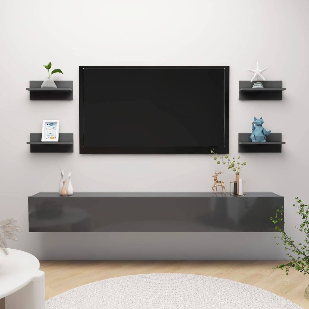 Wall Shelves 4 Pcs 40X11.5X18 Cm