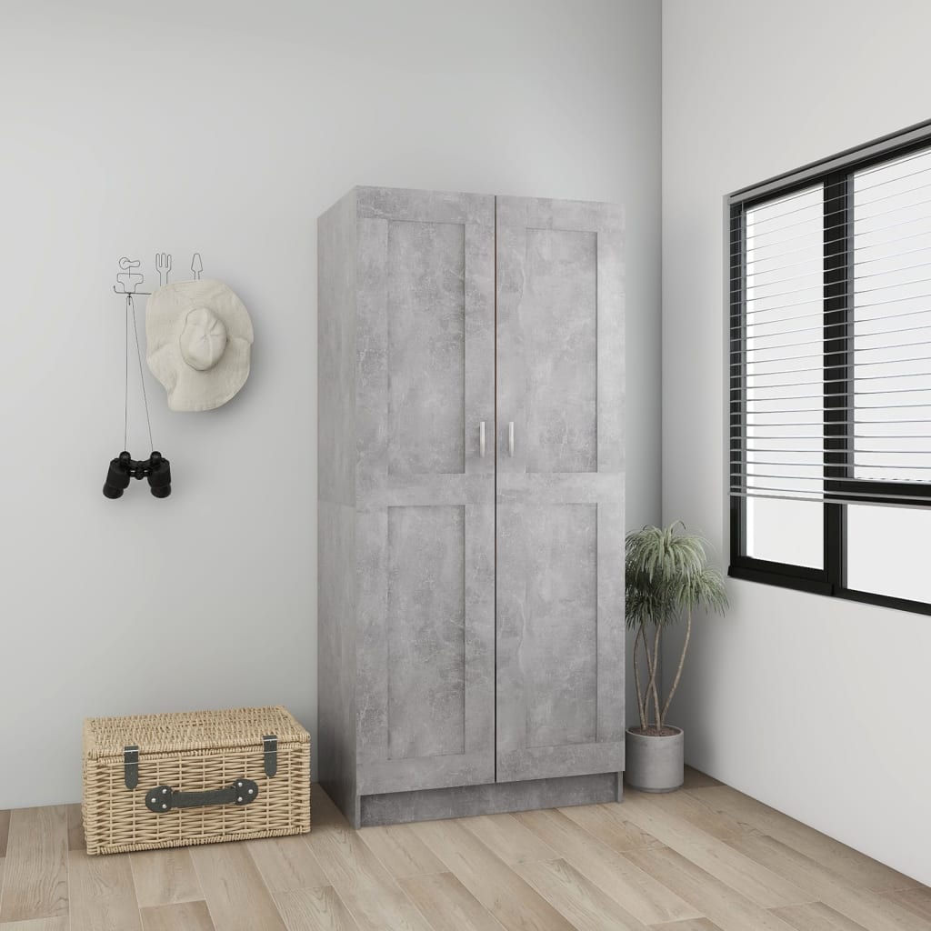 Wardrobe 82.5X51.5X180 Cm Engineered Wood