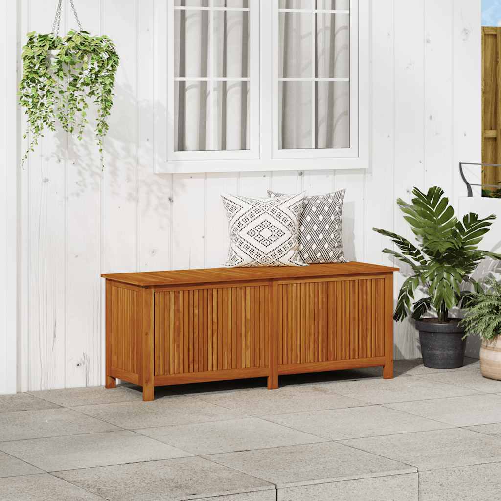 Garden Storage Box Solid Acacia Wood