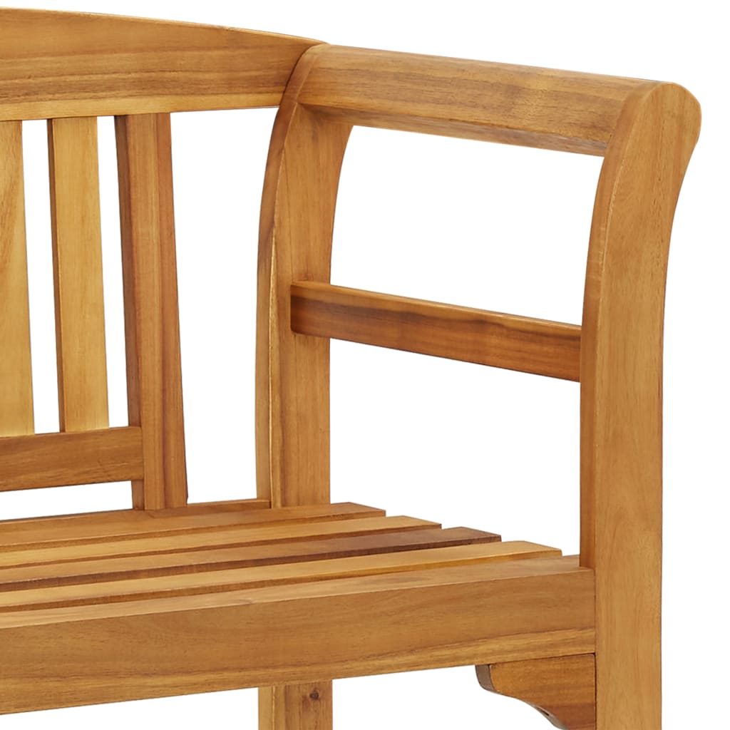 Garden Bench 114 Cm Solid Acacia Wood