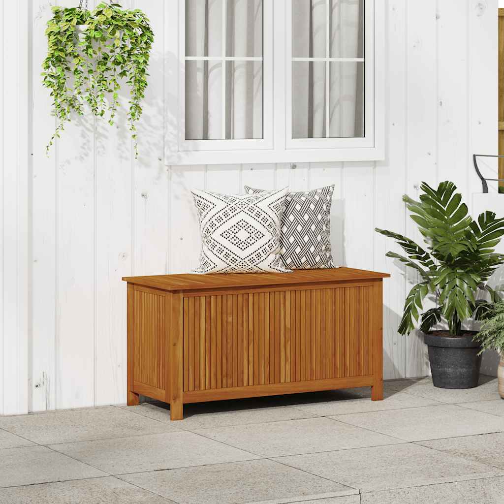 Garden Storage Box Solid Acacia Wood