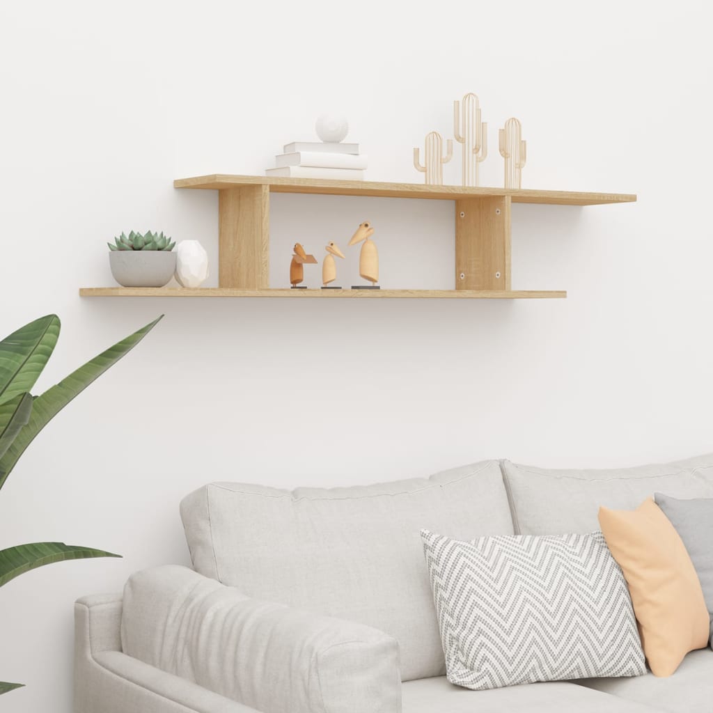 Wall-Mounted Tv Shelf 125X18X23 Cm Engineered Wood