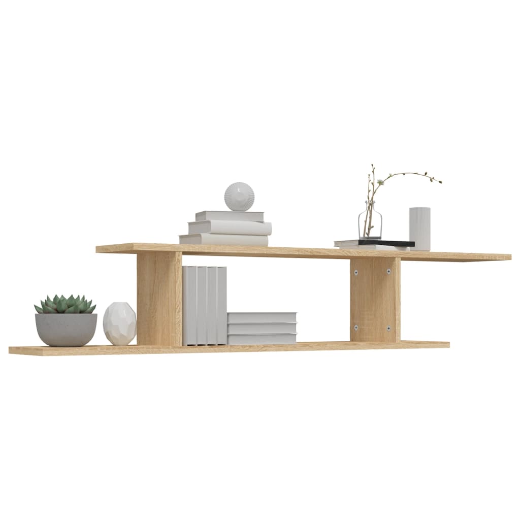 Wall-Mounted Tv Shelf 125X18X23 Cm Engineered Wood