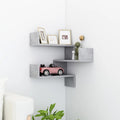 Wall Corner Shelf 2 Pcs 40X40X50 Cm Engineered Wood