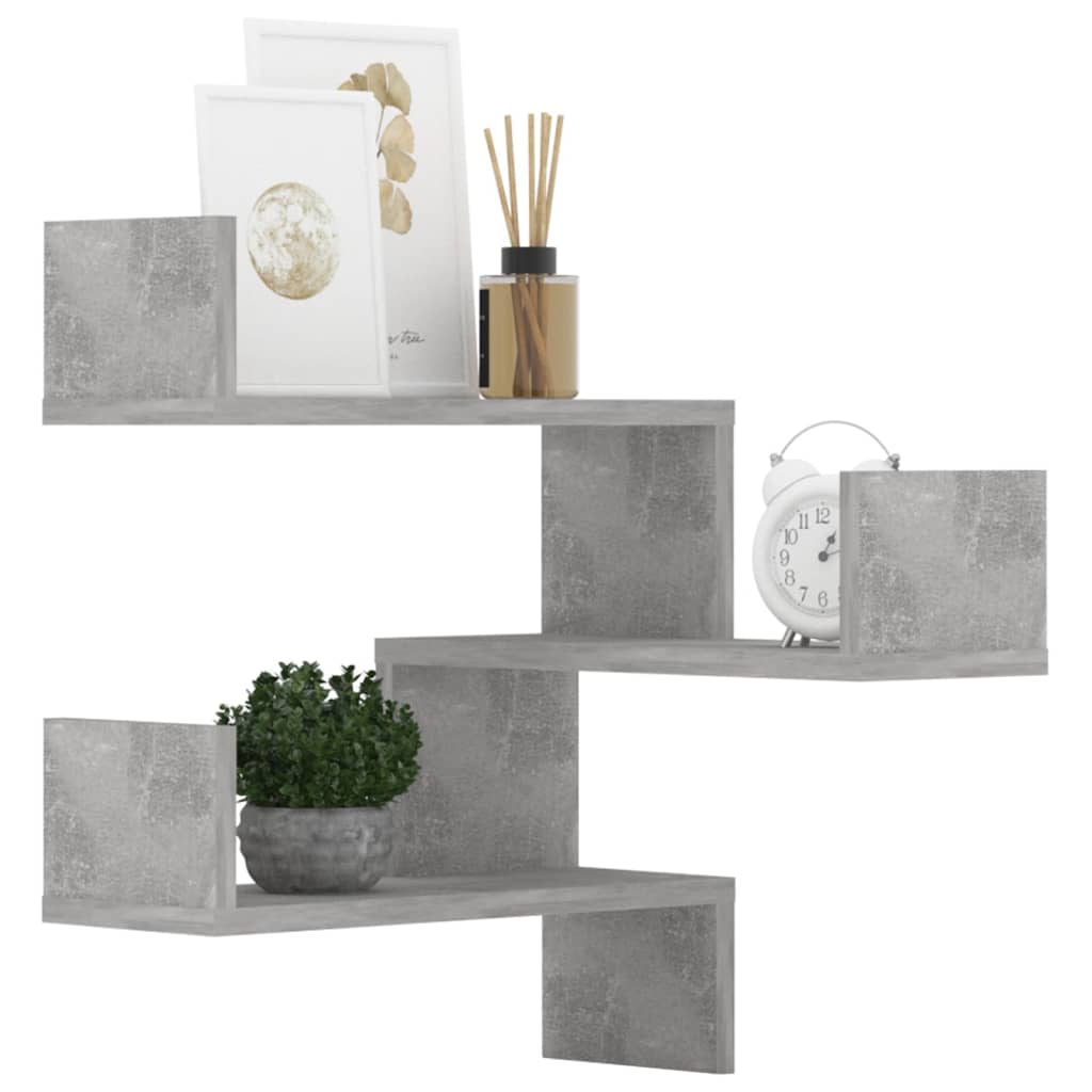 Wall Corner Shelf 2 Pcs 40X40X50 Cm Engineered Wood