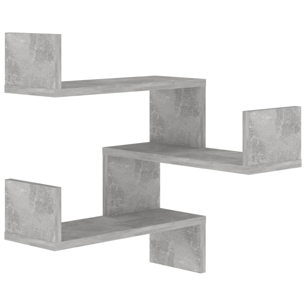 Wall Corner Shelf 2 Pcs 40X40X50 Cm Engineered Wood