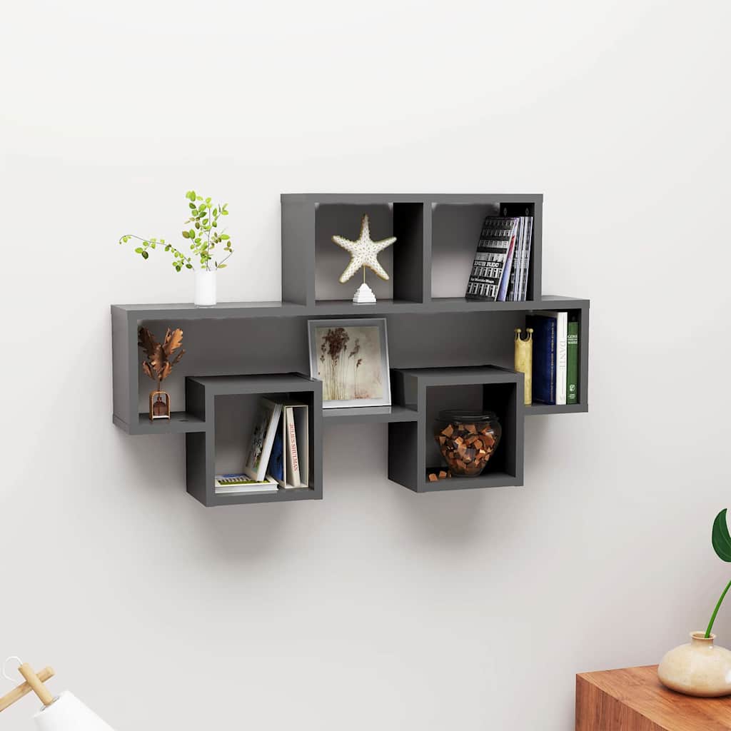 Car-Shaped Wall Shelf 82X15X51 Cm Engineered Wood