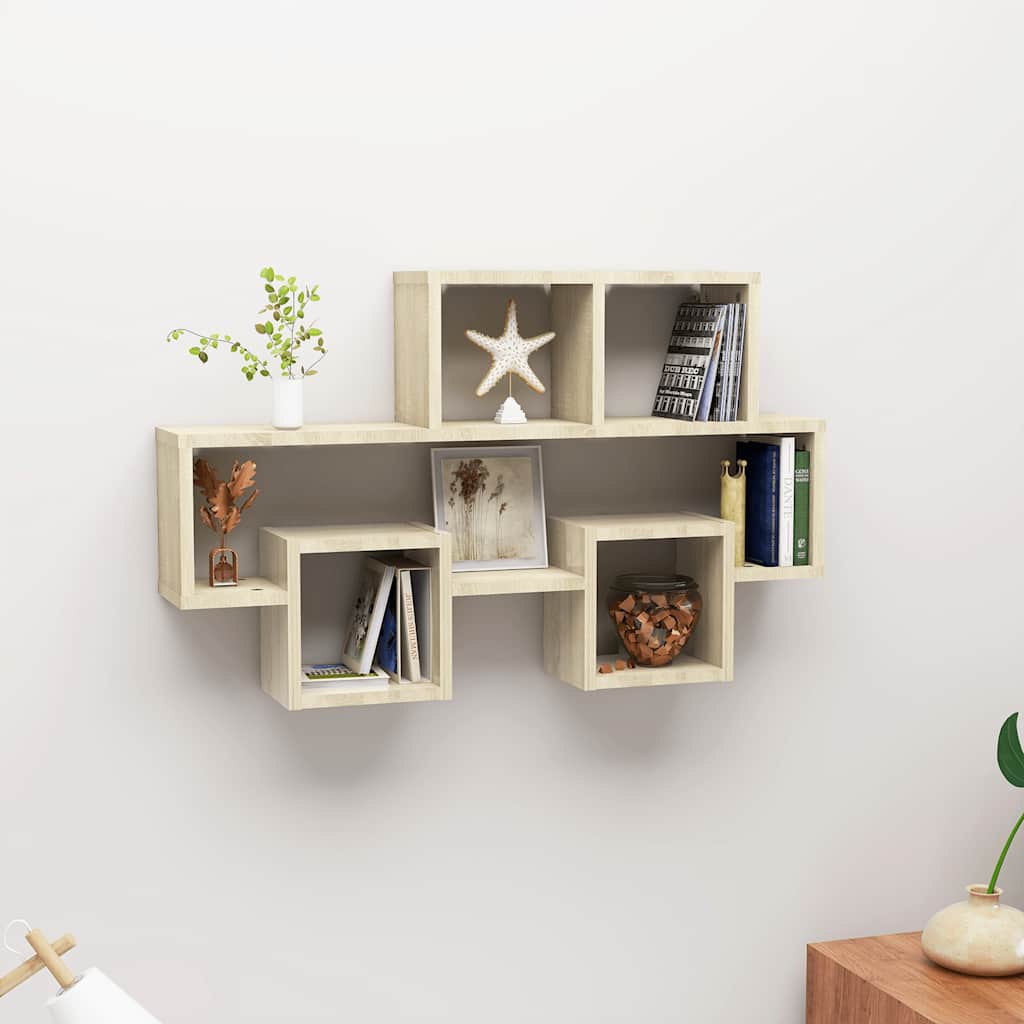 Car-Shaped Wall Shelf 82X15X51 Cm Engineered Wood