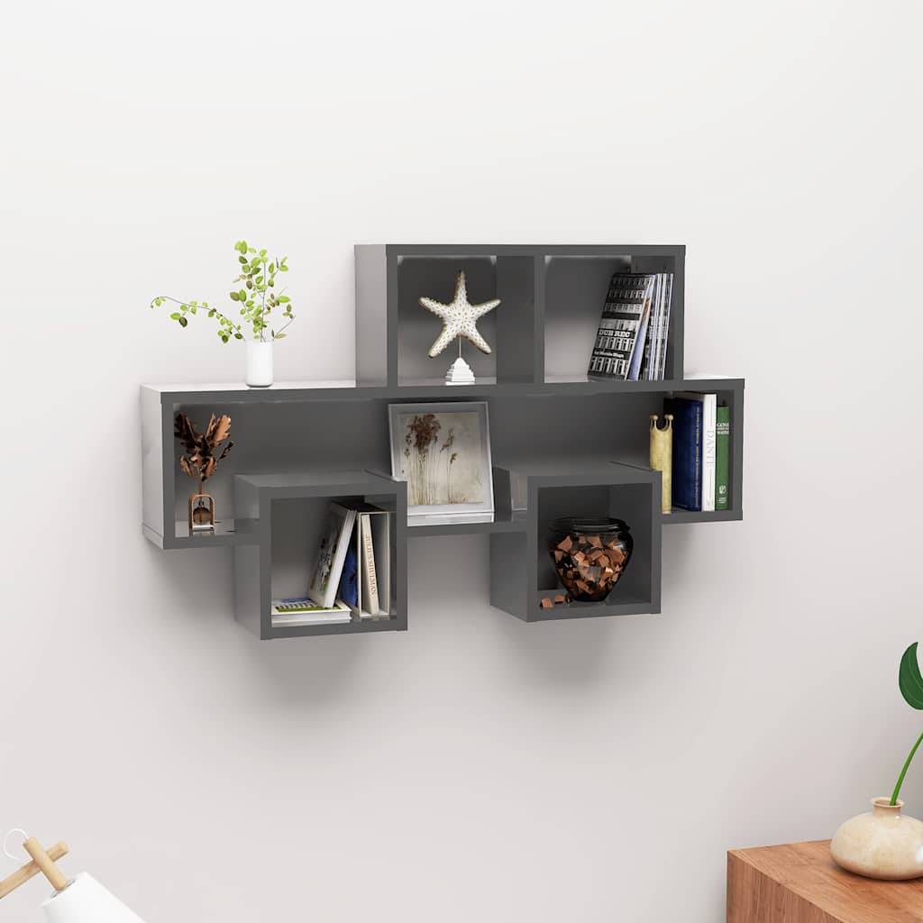 Car-Shaped Wall Shelf 82X15X51 Cm Engineered Wood
