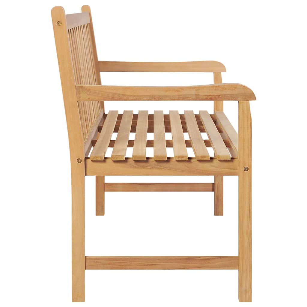 Outdoor Bench Solid Teak Wood Garden Patio Park Seat Heavy Duty Wooden 114 cm