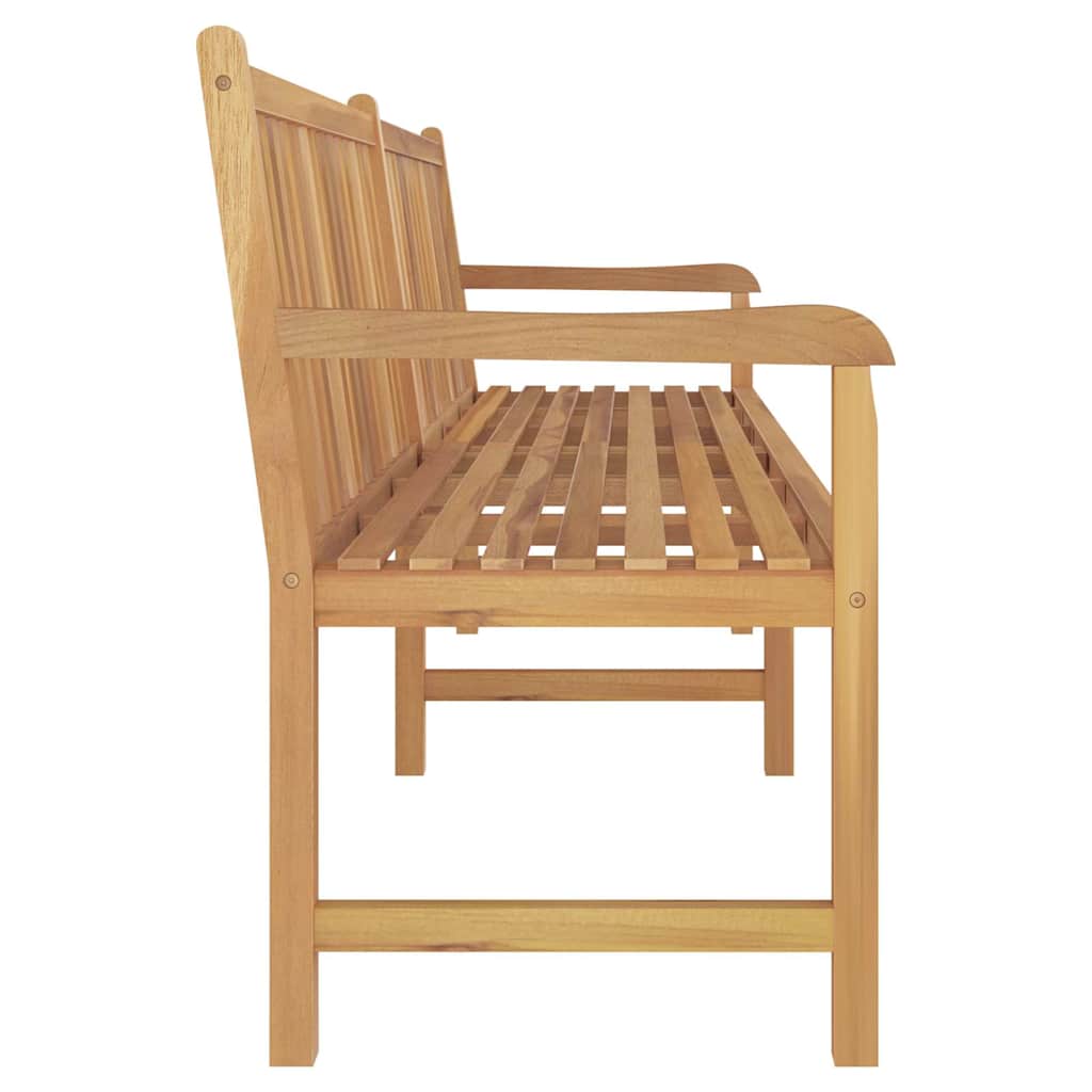 Outdoor Bench Solid Teak Wood Garden Patio Park Seat Heavy Duty Wooden 114 cm