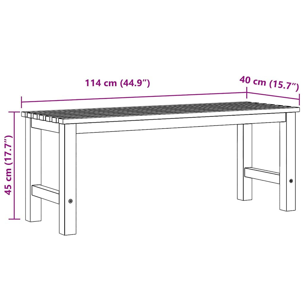 Outdoor Bench 150Cm Solid Teak Garden Heavy Duty Patio Park Wooden Seat 2 150 Cm