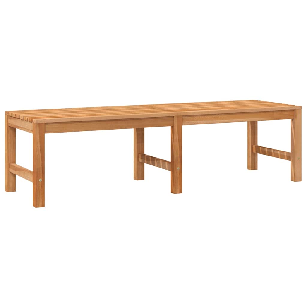 Outdoor Bench 150cm Solid Teak Garden Heavy Duty Patio Park Wooden Seat 2 150 cm