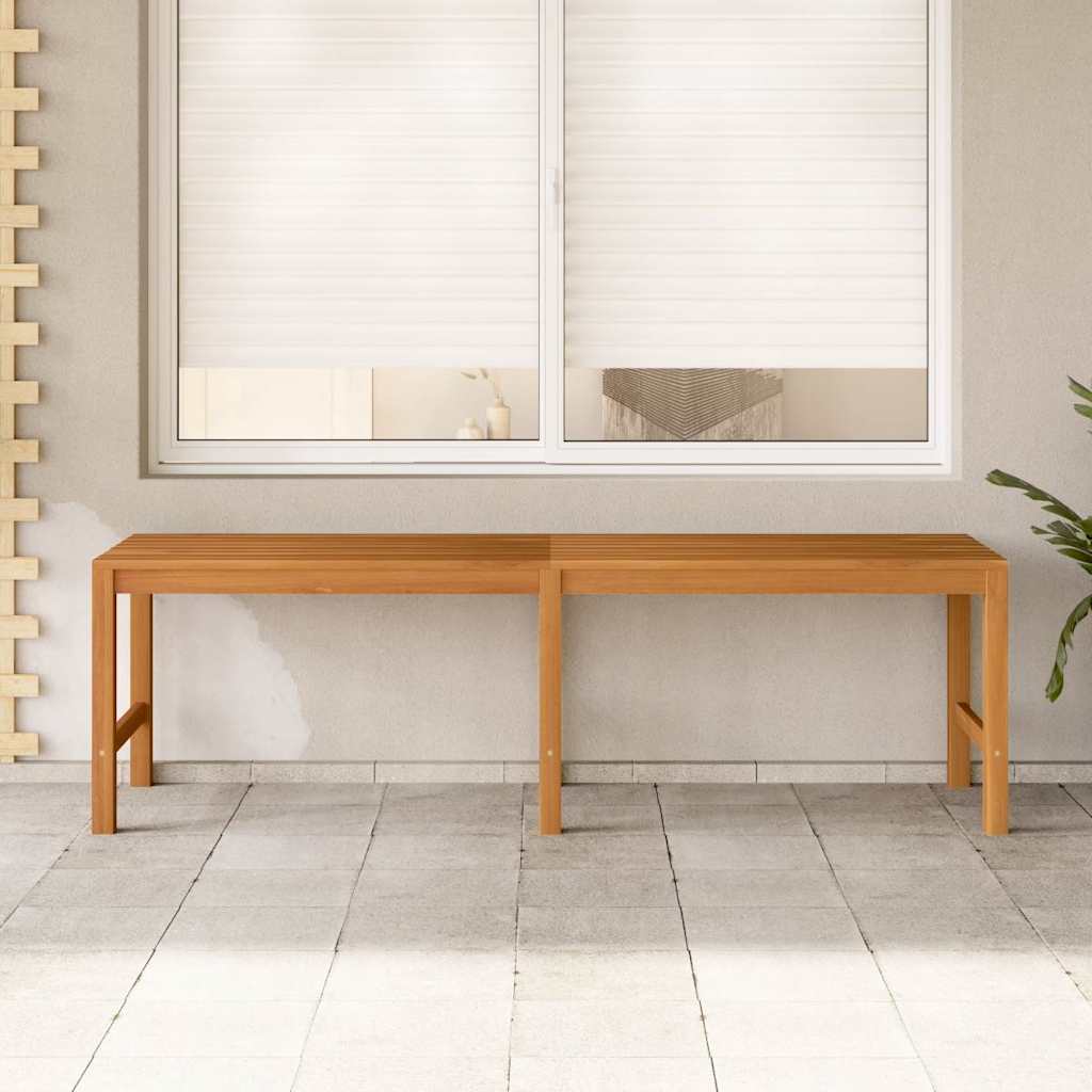 Outdoor Bench 150cm Solid Teak Garden Heavy Duty Patio Park Wooden Seat 2 150 cm