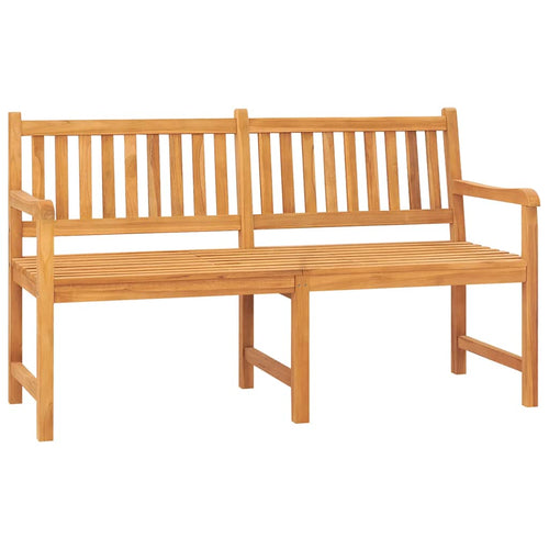 3-Seater Garden Bench With Table 150 Cm Solid Teak Wood