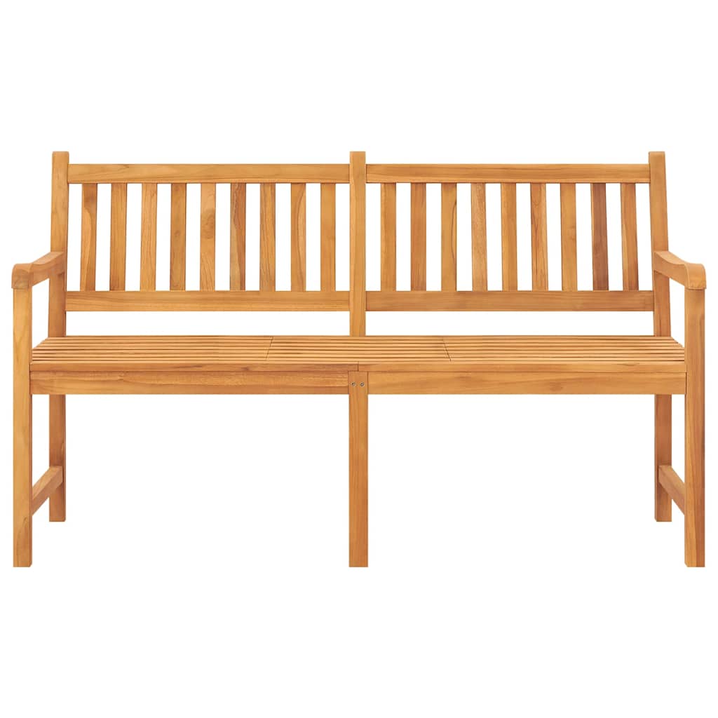 3-Seater Garden Bench With Table 150 Cm Solid Teak Wood