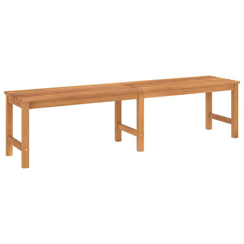 Outdoor Bench 150cm Solid Teak Garden Heavy Duty Patio Park Wooden Seat 2 150 cm