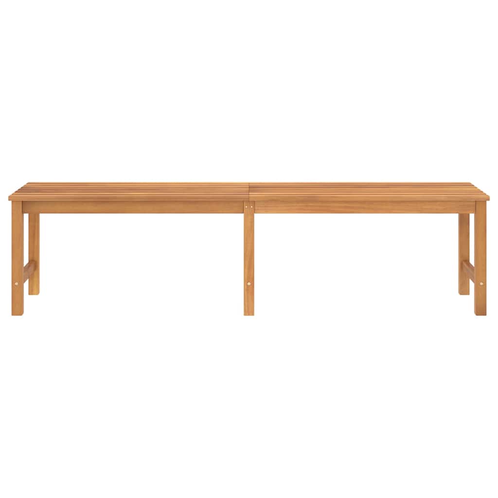 Outdoor Bench 150cm Solid Teak Garden Heavy Duty Patio Park Wooden Seat 2 150 cm