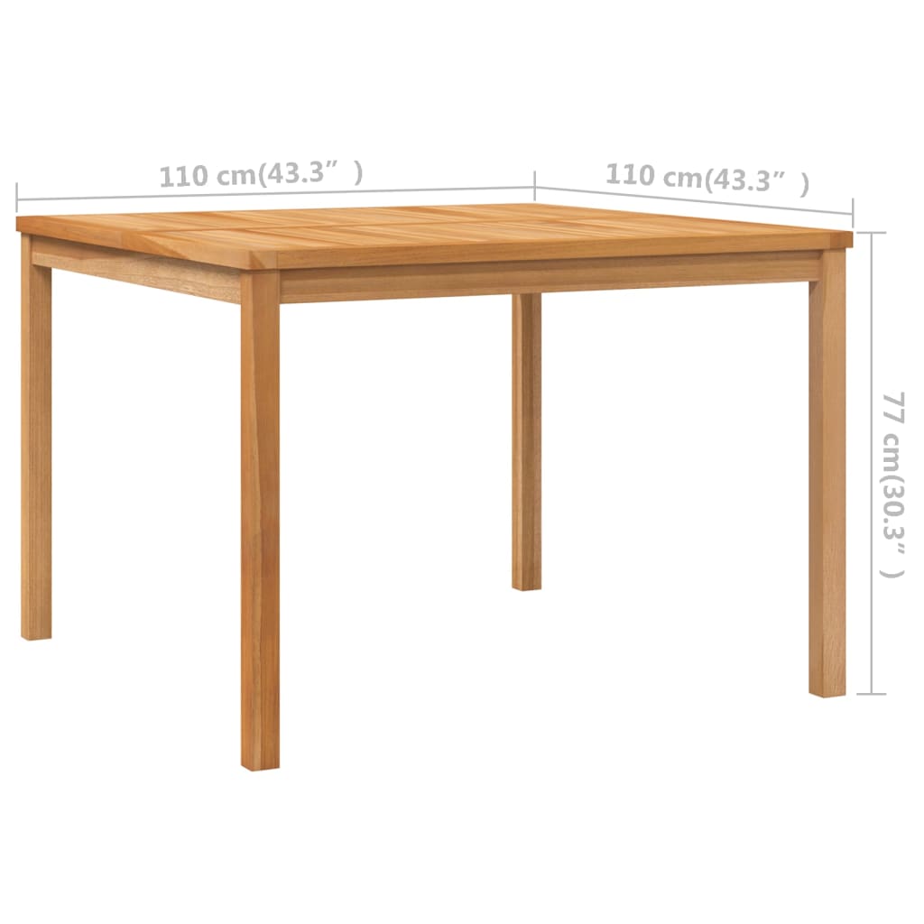 Garden Dining Table Solid Teak Wood