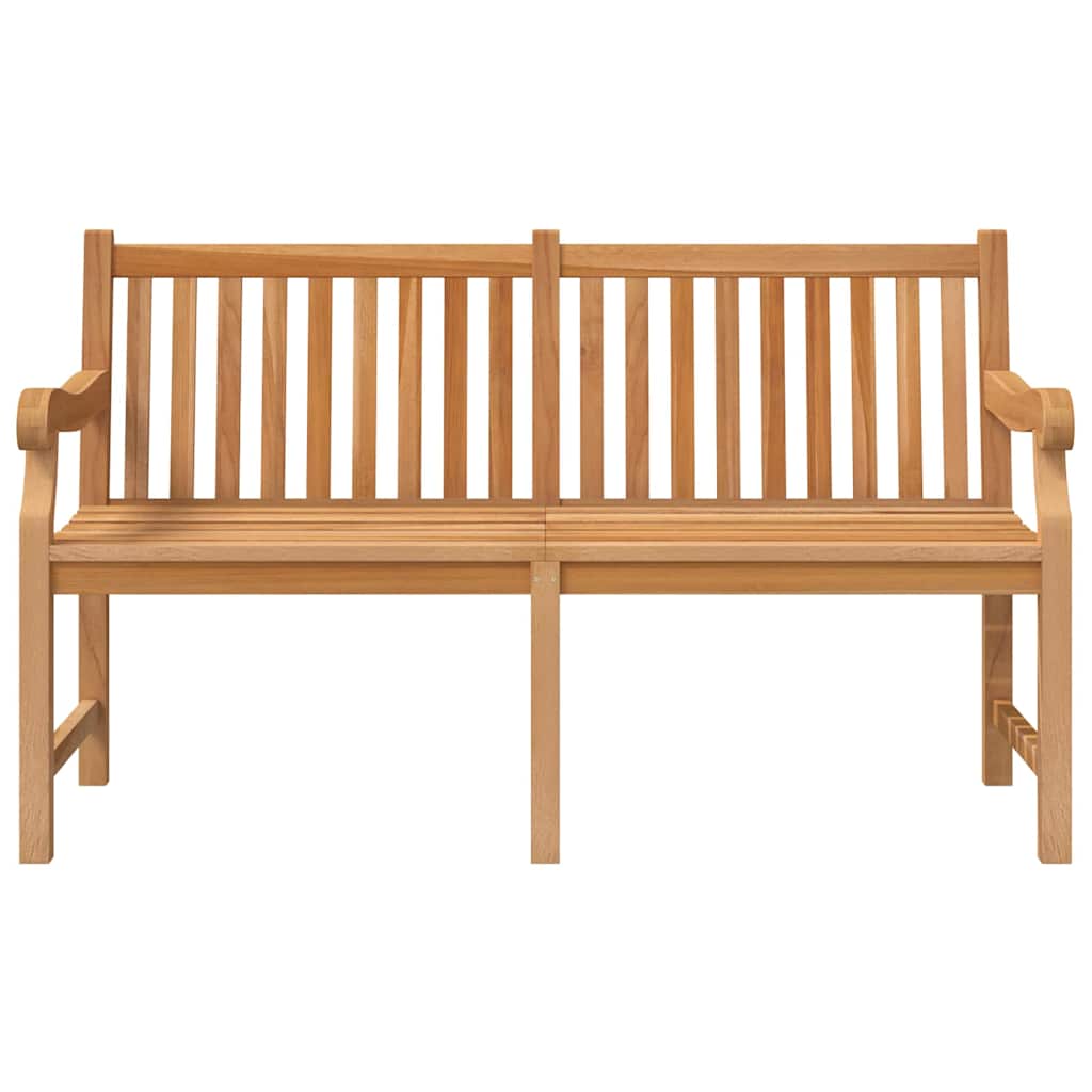 Outdoor Bench 150cm Solid Teak Garden Patio Park Seat Wooden Furniture 150 x 69