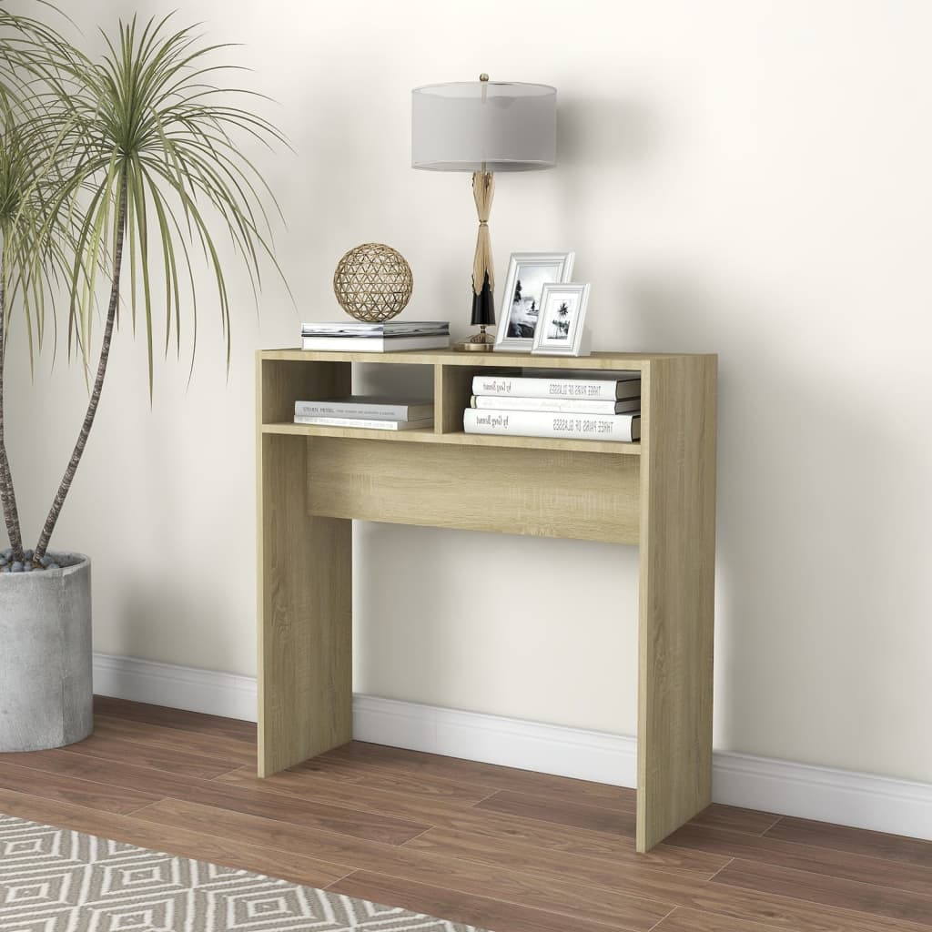 Console Table 78X30X80 Cm Engineered Wood