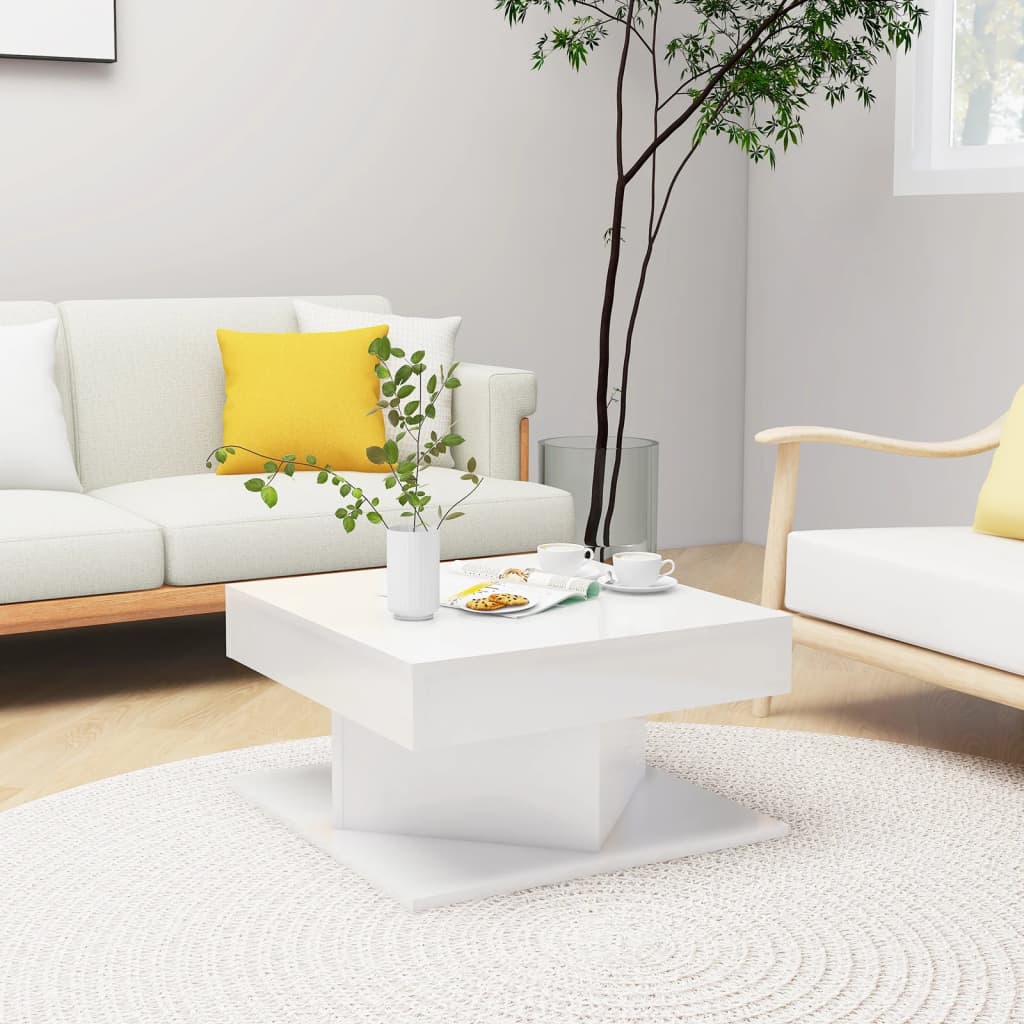 Coffee Table 57X57X30 Cm Engineered Wood
