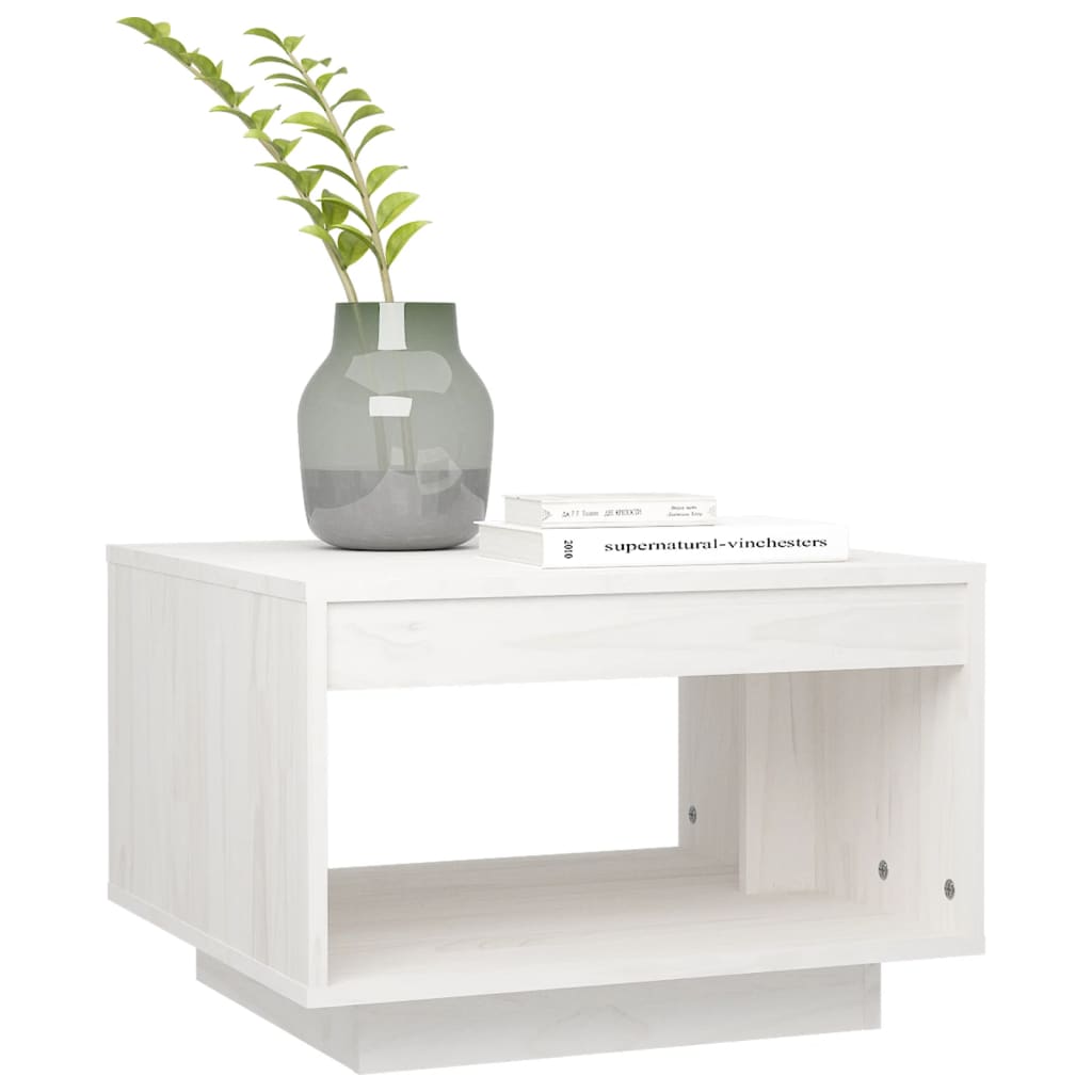 Coffee Table 50X50X33.5 Cm Solid Pinewood