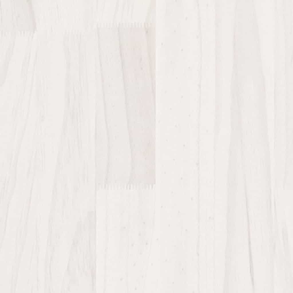 Coffee Table Solid Pine Wood Rustic Wooden Living Room Furniture 50x50cm White 5