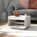 Coffee Table Solid Pine Wood Rustic Wooden Living Room Furniture 50x50cm White 5
