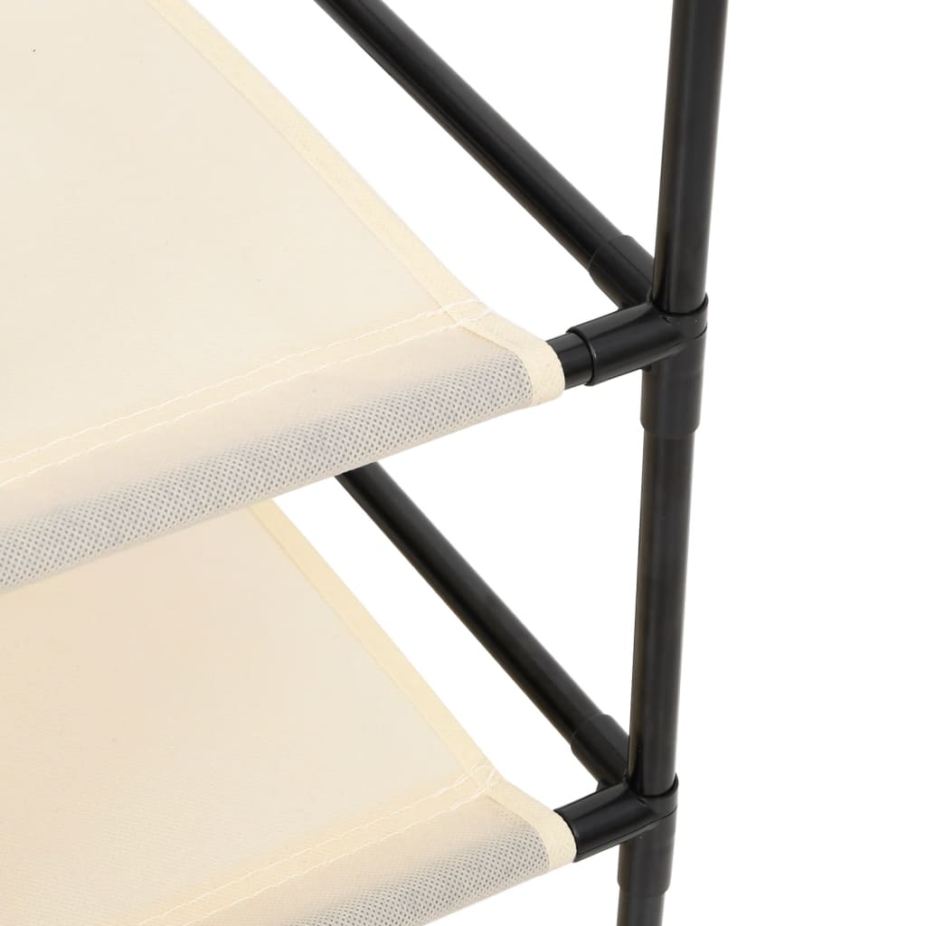 Storage Cabinet With 4 Fabric Baskets 63X30X71 Cm Steel