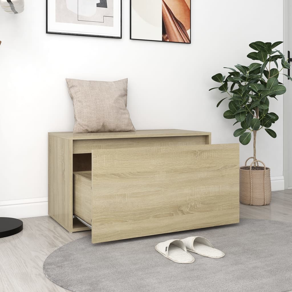 Hall Bench 80X40X45 Cm Engineered Wood