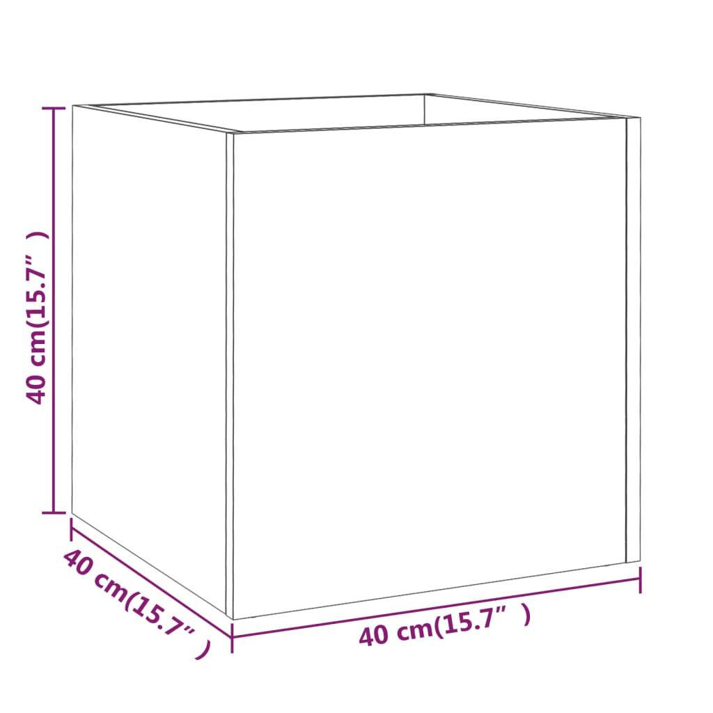 Planter Box 40X40X40 Cm Engineered Wood