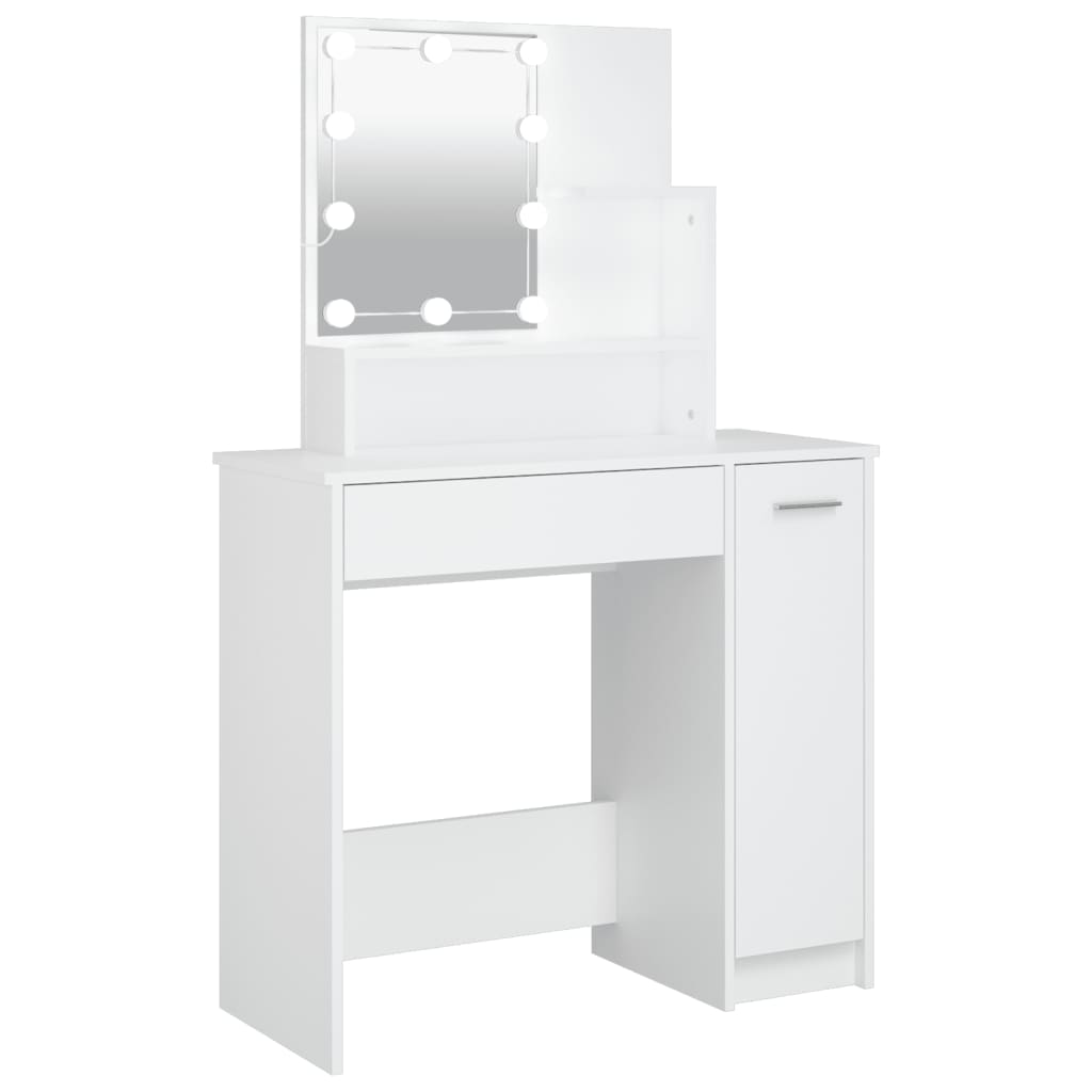 Dressing Table With Led 86.5X35X136 Cm