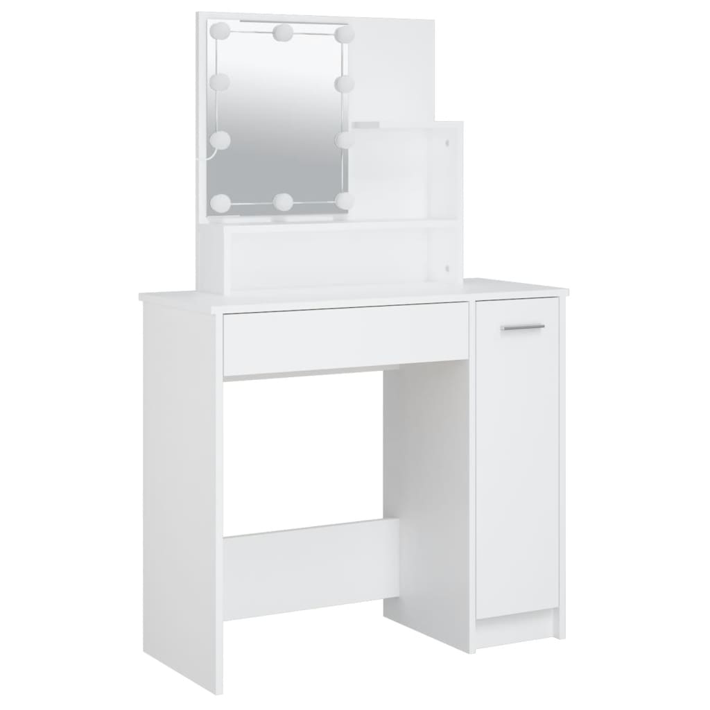 Dressing Table With Led 86.5X35X136 Cm
