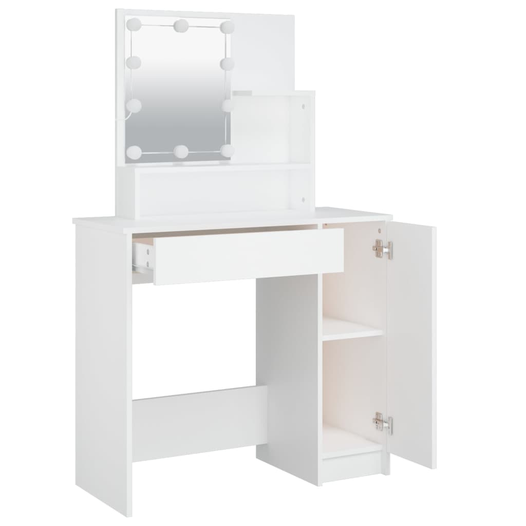 Dressing Table With Led 86.5X35X136 Cm