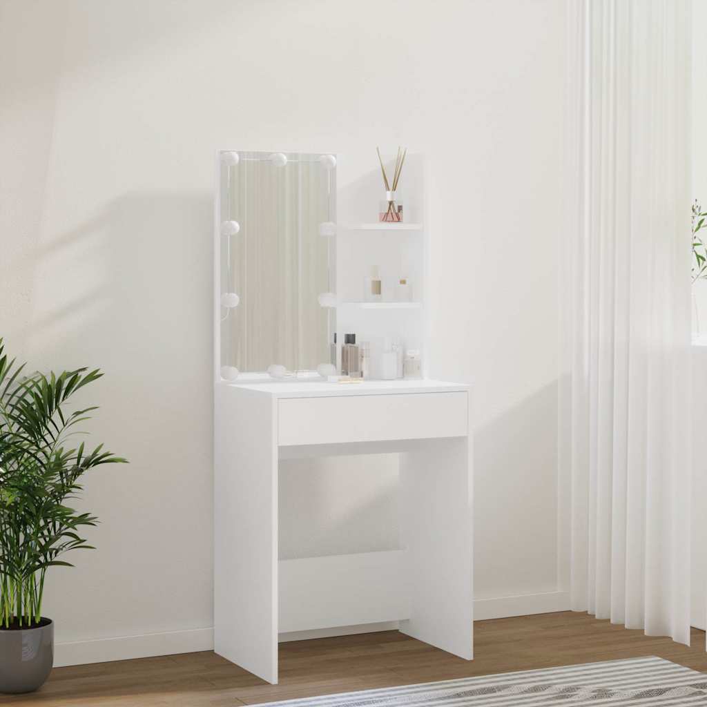 Dressing Table With LED 60X40X140 Cm