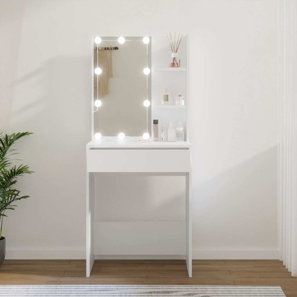 Dressing Table With LED 60X40X140 Cm